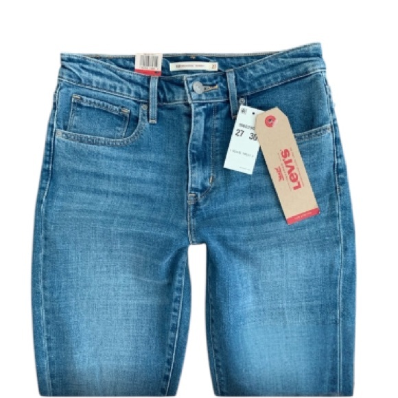NWT 🩵💙 721 Levi’s High Rise Skinny Jeans Low Stretch - Picture 7 of 9